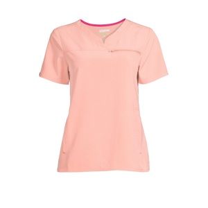 Scrub star active peach scrub top
